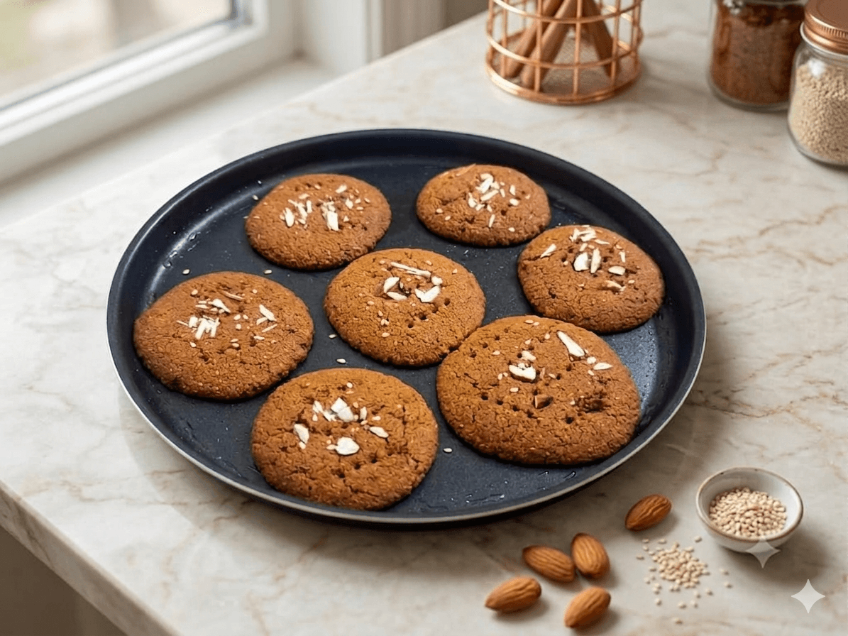 Almond Oats Cookies