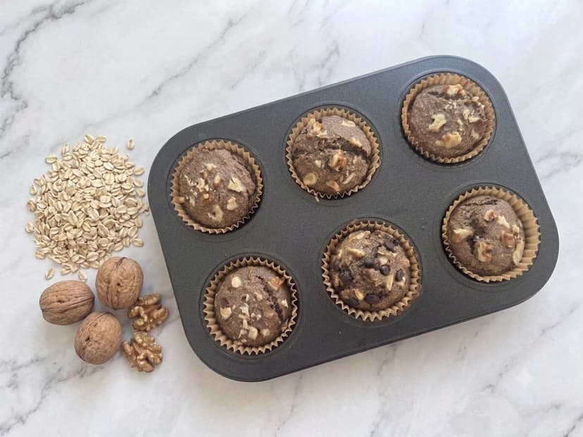 Oats choco Walnut Muffins